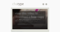 Desktop Screenshot of chatype.com