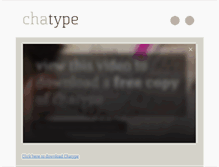 Tablet Screenshot of chatype.com